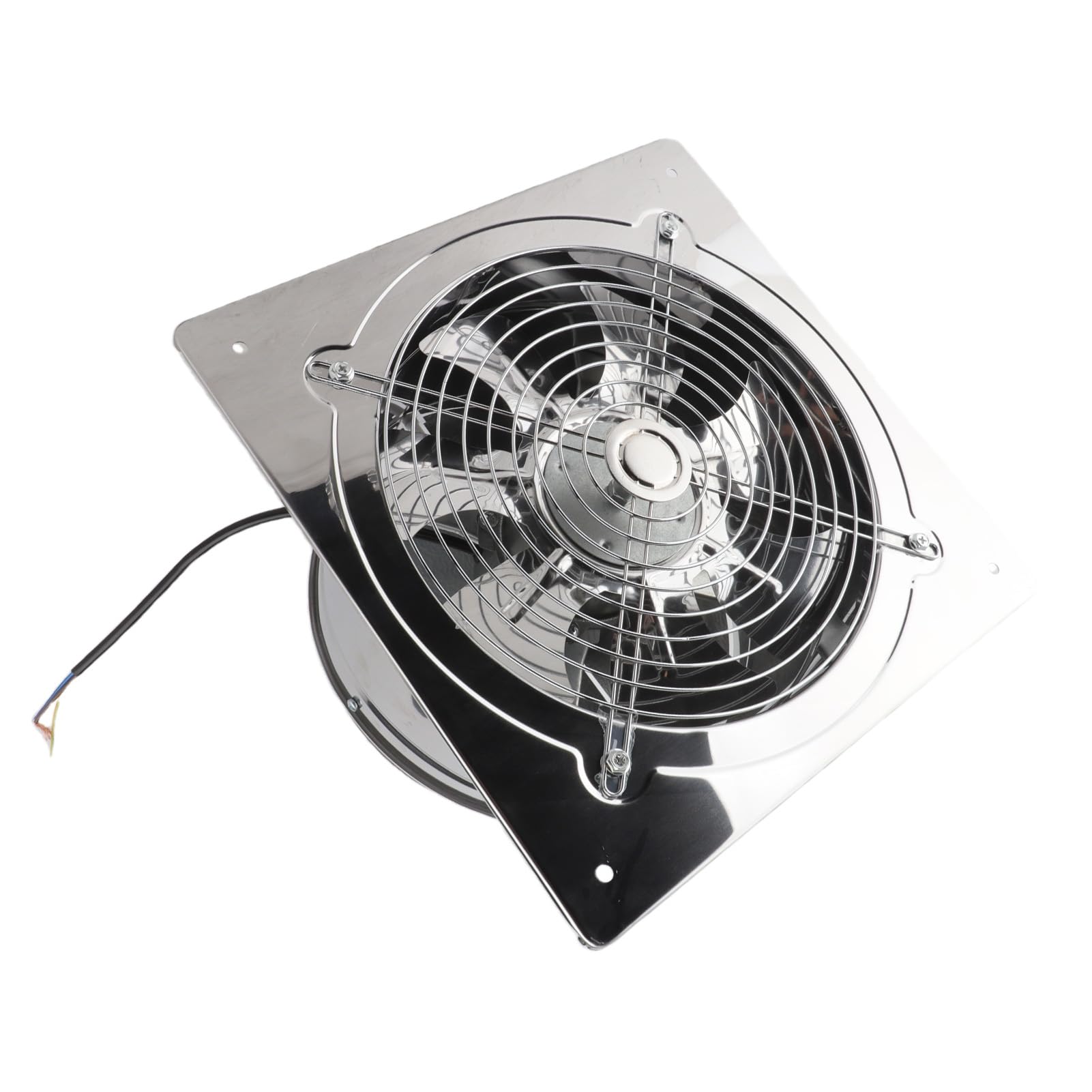 Yosoo Health Gear Aspiratore da Bagno a Parete 220V 100W Aspiratore da Bagno da 9,8 Pollici in Acciaio Inossidabile 410 1450m3 H Motore con Doppio Cuscinetto a Sfera per Garage Magazzino