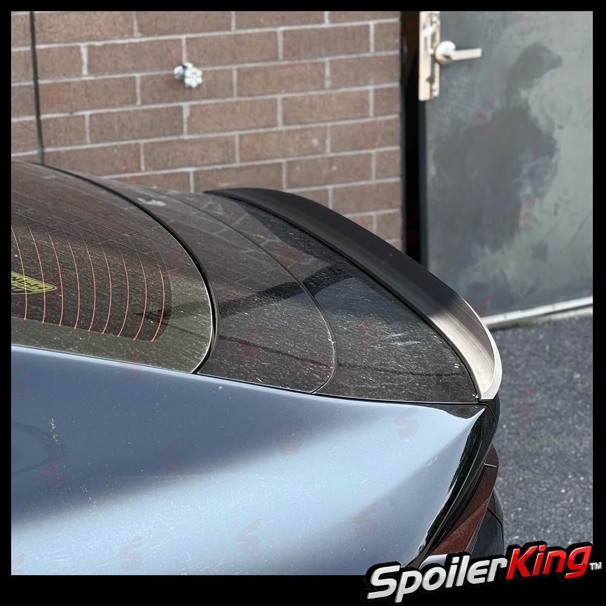 SpoilerKing DUCKBILL Trunk Lip Spoiler For Kia K5 2021-Present - Unpainted Flat Black (284K)
