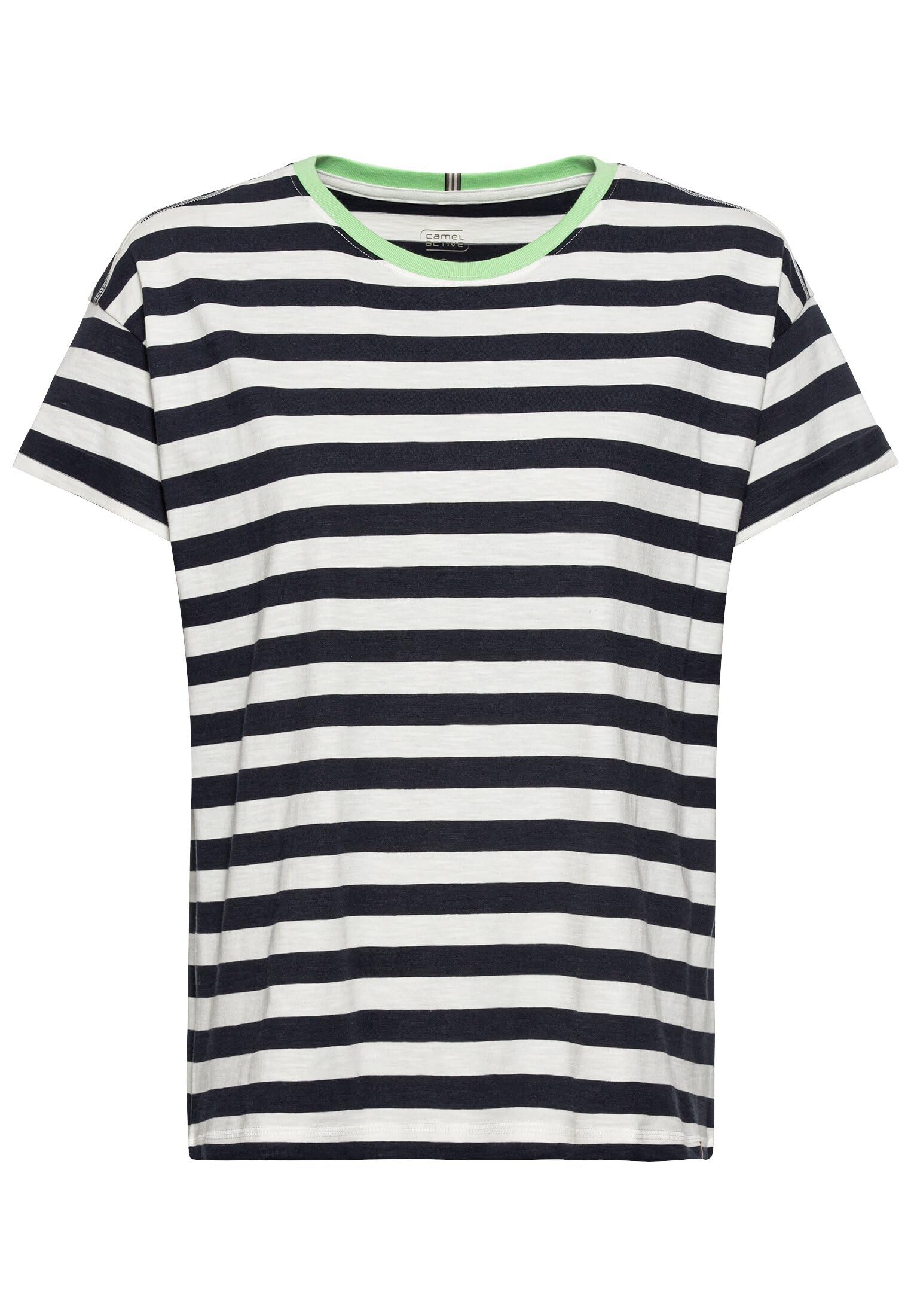 camel active Women's Organic Cotton Jersey T-Shirt, darkblue, XS