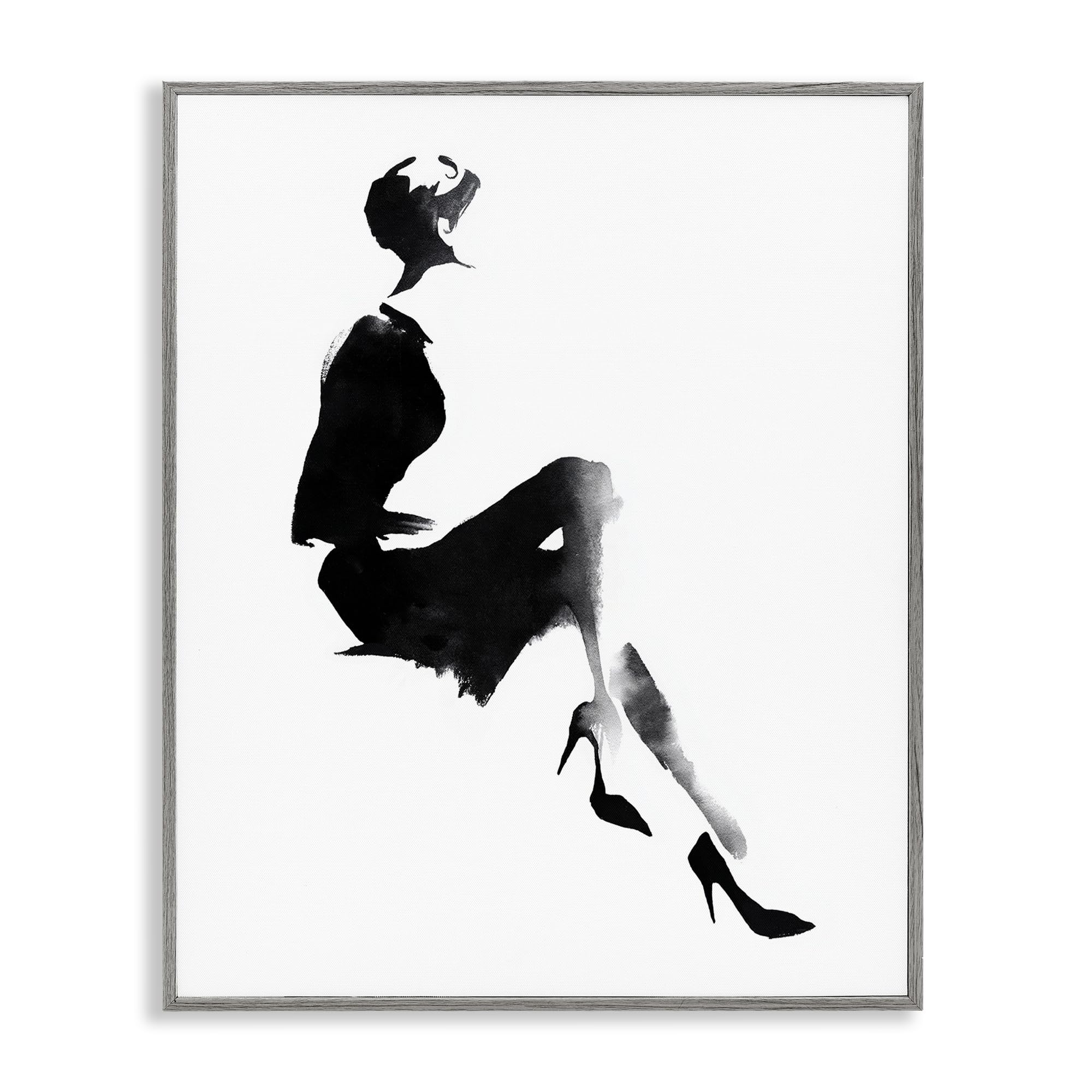 'Chic Silhouette Noir'| Framed Giclee Art