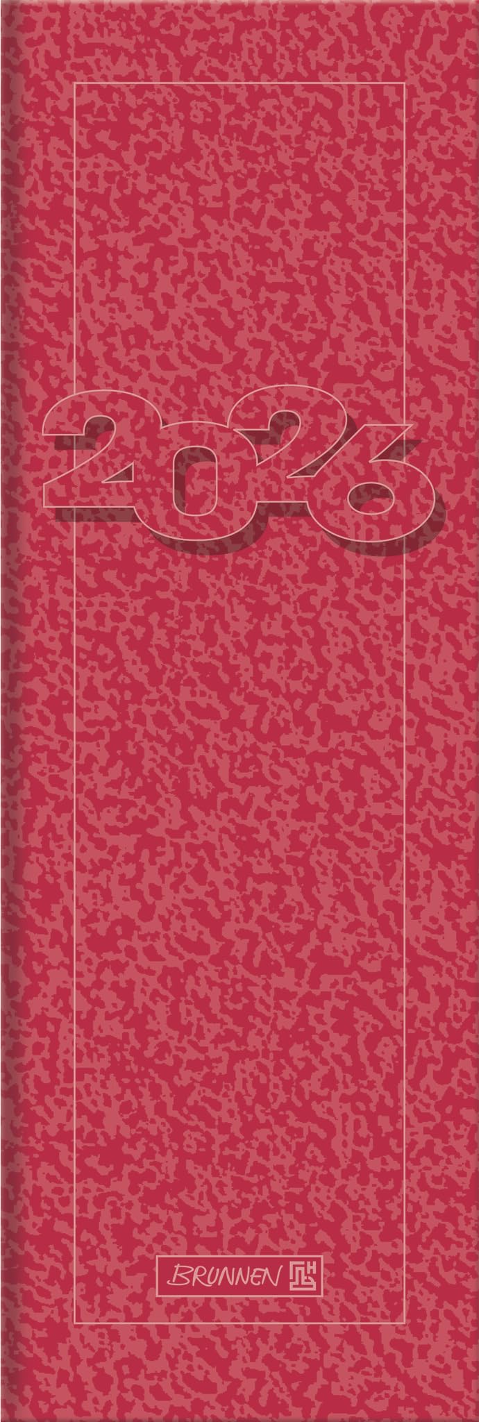 BRUNNEN Note Book Model 782 2026 | 108 x 297 mm, Cardboard, Red
