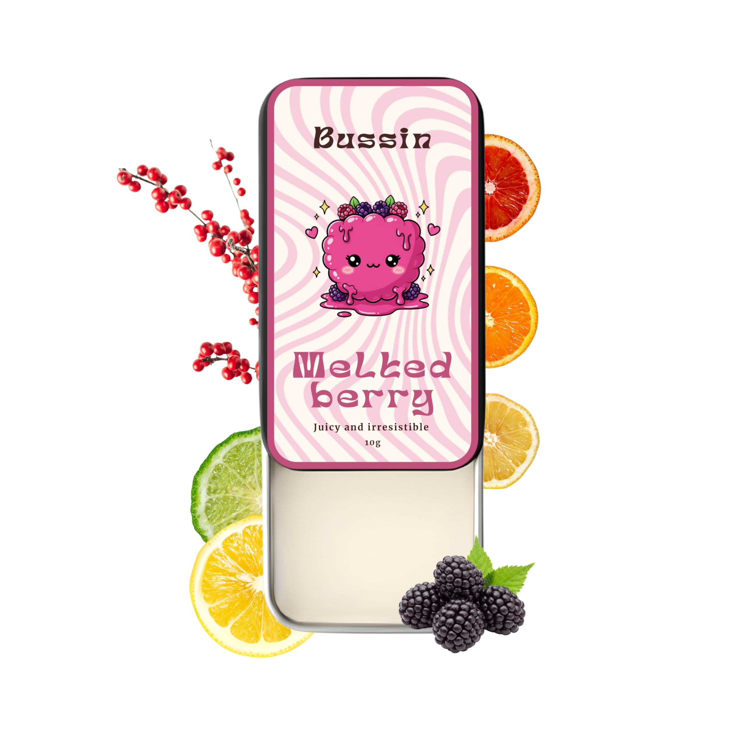 Bussin Melted Berry Solid Perfume – Berry Blast Fruity Fragrance | Pocket Perfume for Men & Women | Safe For Skin | Moisturizing Solid Perfume with Shea Butter & Jojoba Oil-image-6