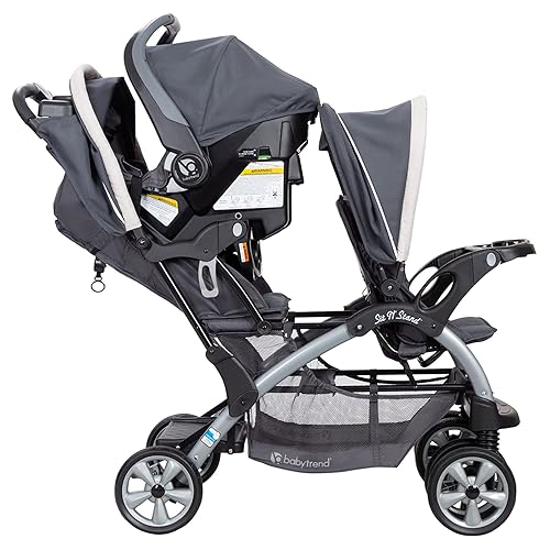 Miniatura 8 de Baby Trend Sit N Stand carriola doble, Carbón, Carbon