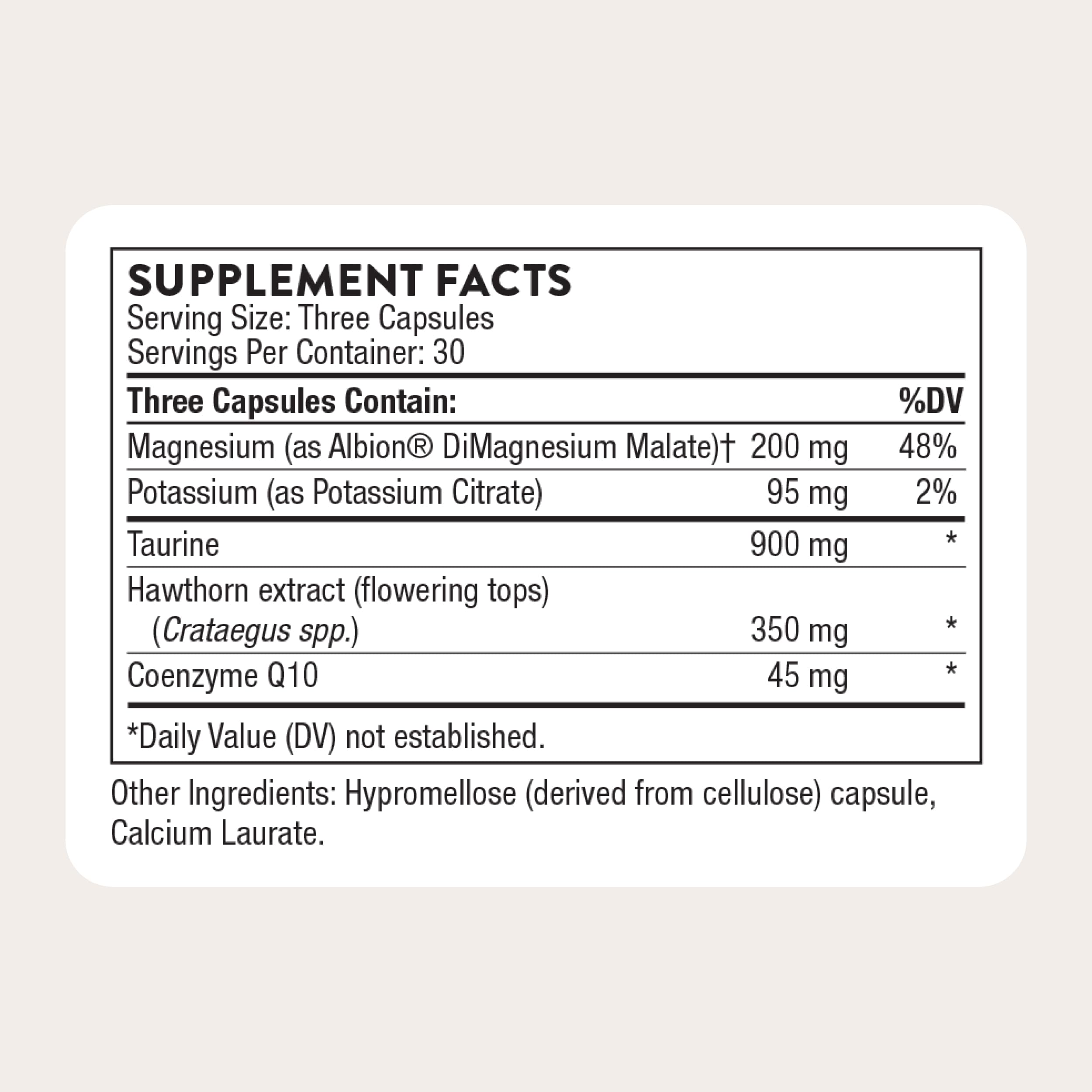 THORNE - Heart Health Complex - with CoQ10, Taurine and Hawthorn - Coenzyme Q10 Supplement with Minerals, Amino Acids, and Botanicals - 90 Capsules — Amazon image 5