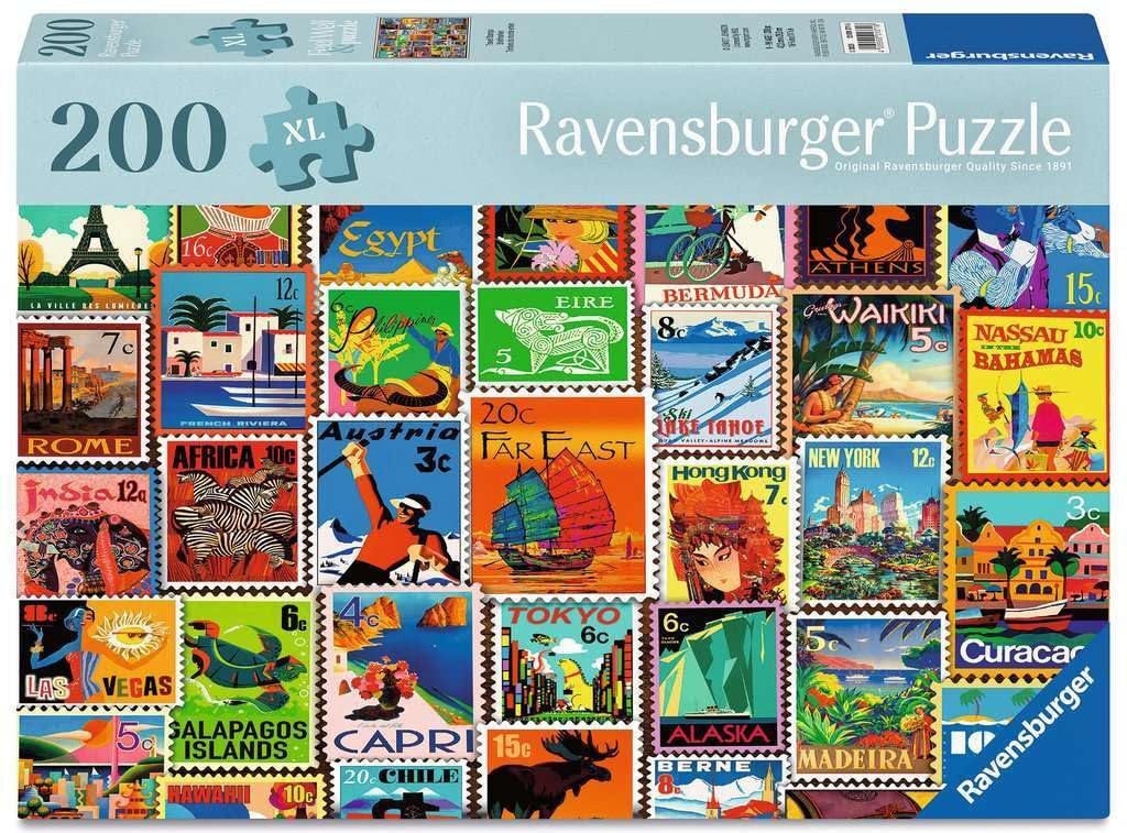 Ravensburger Puzzle per Adulti, 200 Pezzi, francobolli
