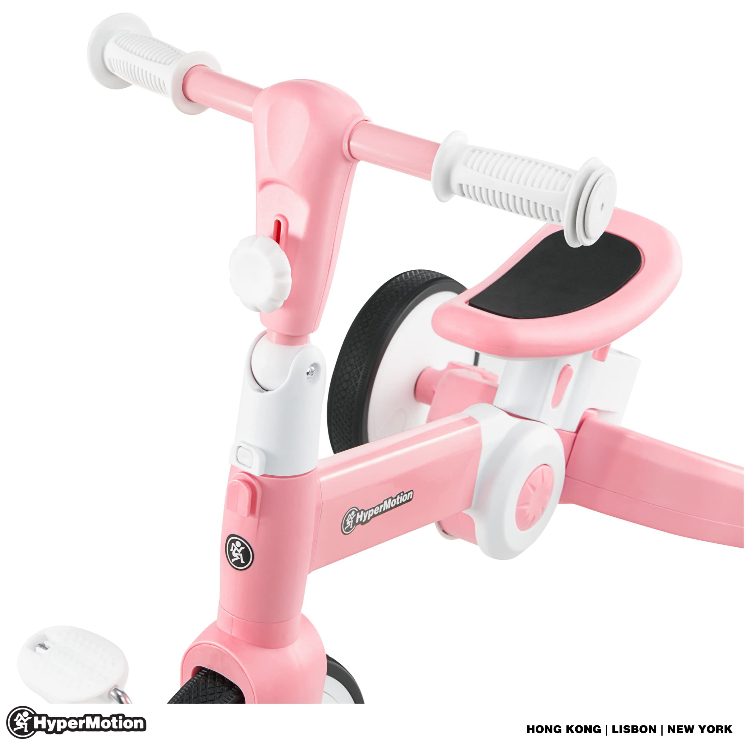 KIDIZ® Kinderdriewieler 5in1 Loopfiets Driewieler | Driewielfiets voor Kinderen vanaf 1 jaar | Jogger vooruit en achteruit | Kinderfiets met mand, tas, Bekerhouder, zonnekap en rubberen wielen, Grijs