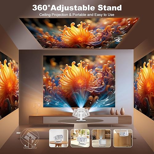 Miniatura 6 de [800 lúmenes ANSI] Proyector 4K 1080P nativo, enfoque eléctrico/Keystone automático, proyector inteligente con aplicaciones integradas, proyector