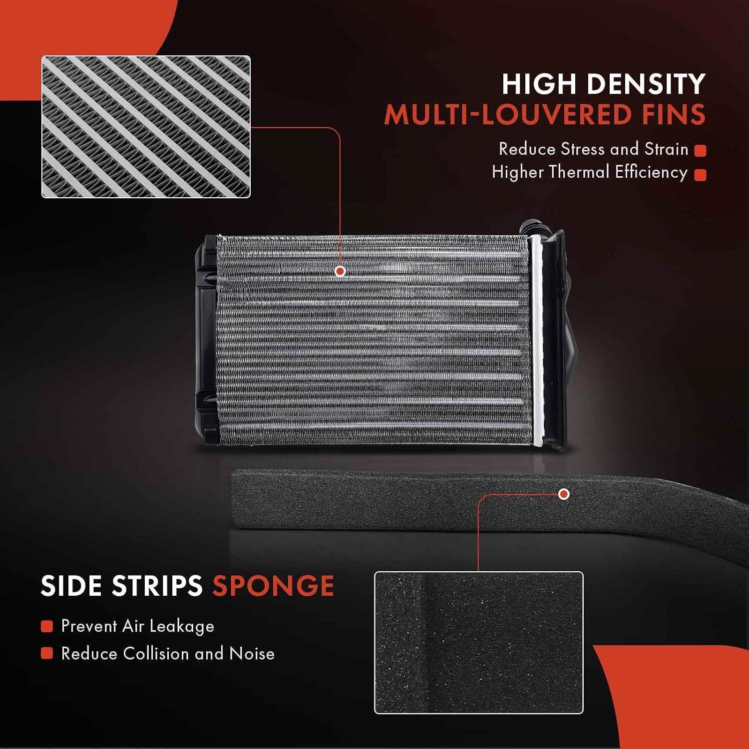 A-Premium HVAC Heater Core Compatible with Audi TT/TT Quattro 2000-2006 & Volkswagen Beetle, Beetle Cabrio, Clasico, Golf, GTI, Jetta, R32, Jetta City, Golf City, Replace# 1J1819031B