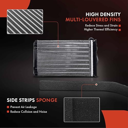 Miniatura 4 de A-Premium Núcleo de calentador HVAC compatible con Audi TTTT Quattro 2000-2006 y Volkswagen Beetle, Beetle Cabrio, Clasico, Golf, GTI, Jetta, R32,
