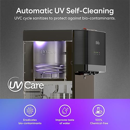 Miniatura 7 de Brio Dispensador de enfriador de agua sin botella con filtros de 4 etapas (incluidos) elimina PFAS y microplásticos para agua potable limpia