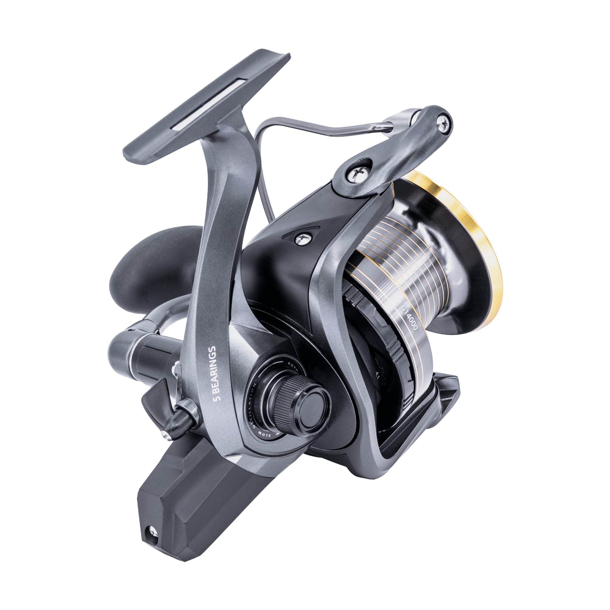 TICA Mulinello Da Pesca Giant G14000, Sistema Speciale Per Il Surfcasting, Gear Ratio 4.1, Peso 665gr