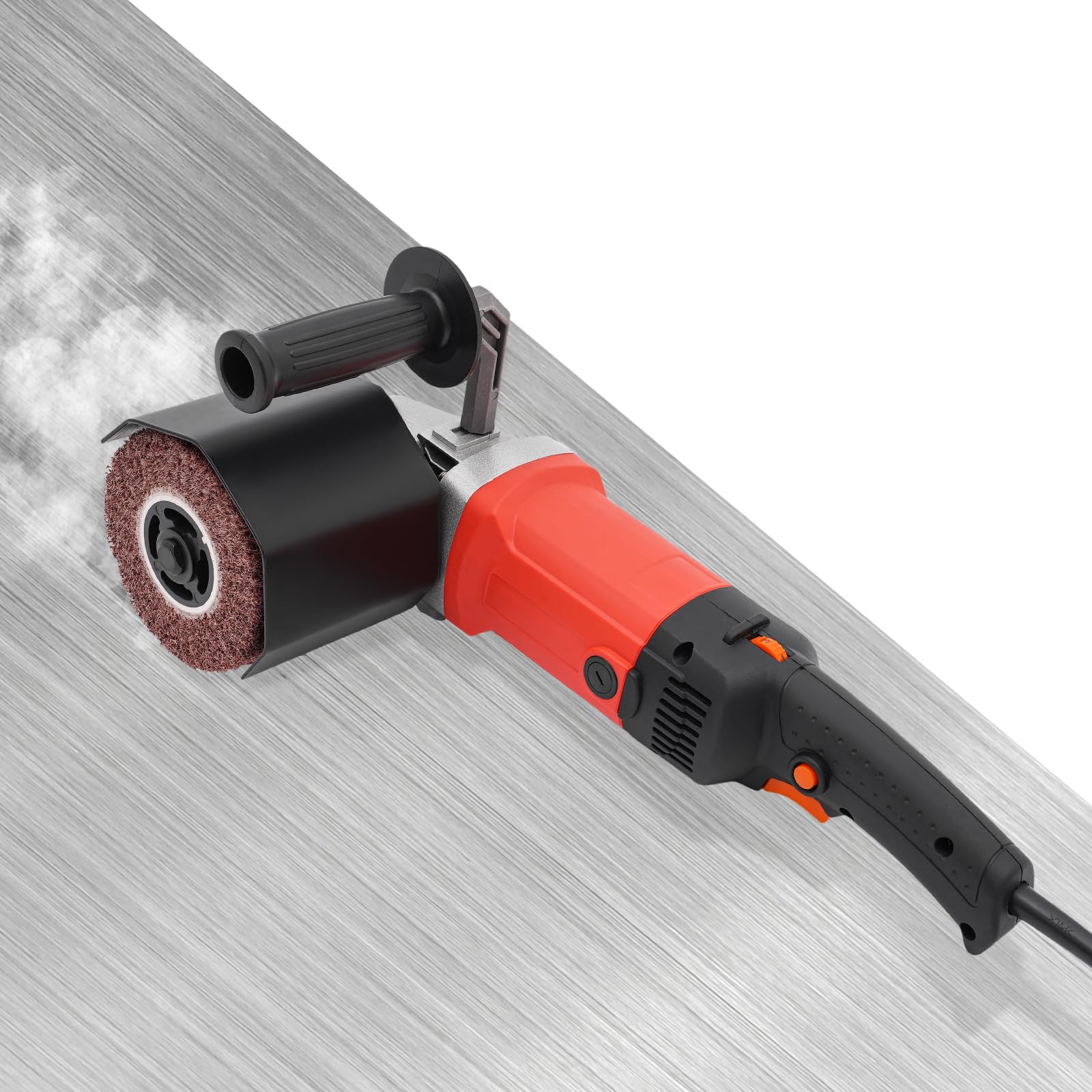 Rasoio per legno, 2200 W, macchina per rasatura elettrica, 3000 giri/min, con 2 ruote, per levigatura, spazzolatura, strutturazione, opacizzazione