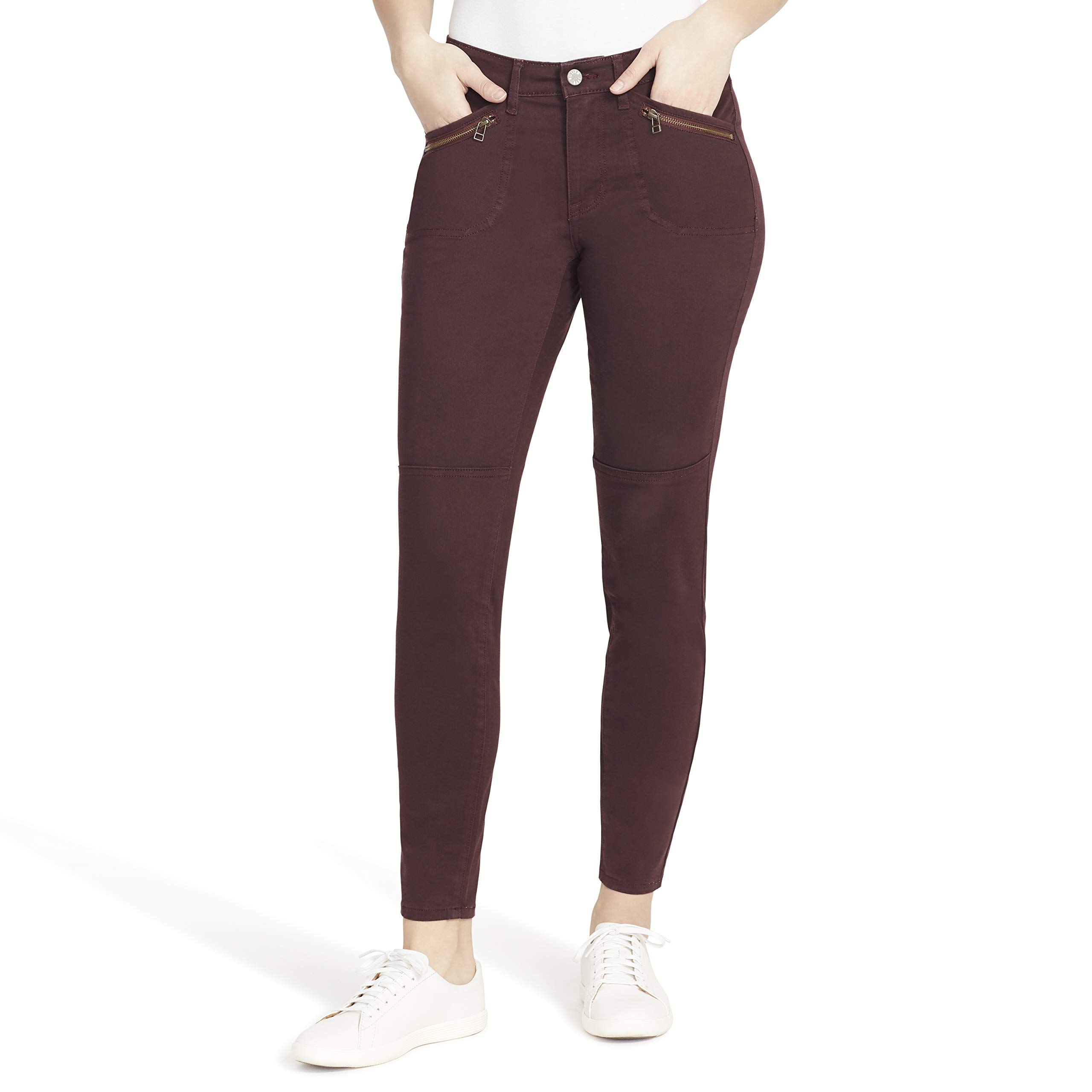 William Rast Women's Jane Skinny Utility Pant, Wine, 27
