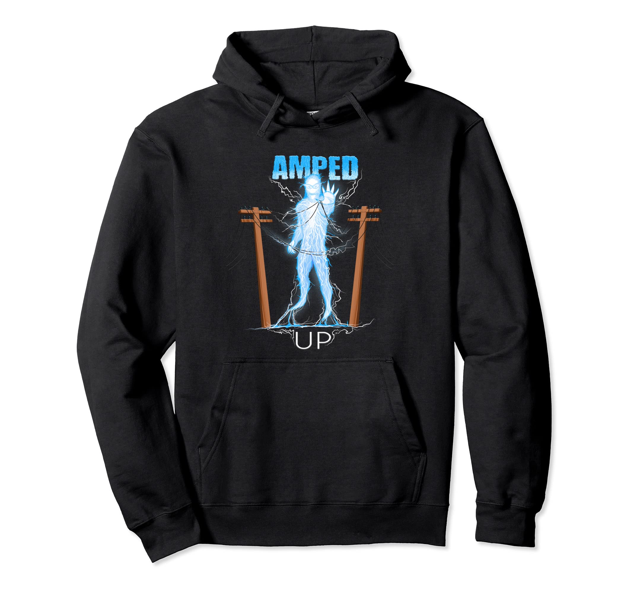 Telih's Tee'sAmped Up Electro Lightning Pullover Hoodie