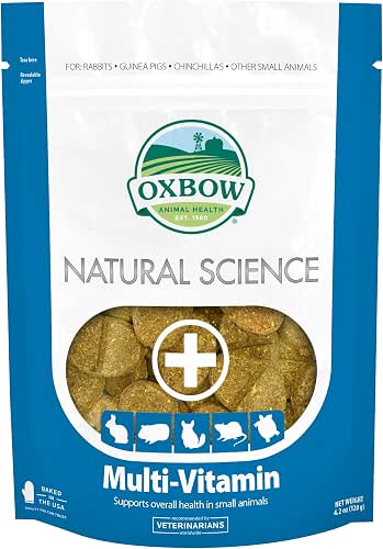 Oxbow Natural Science Multi-Vitamin, High Fiber Supplement for Rabbits &
