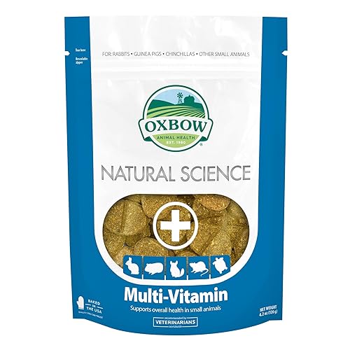 Oxbow Natural Science Multi-Vitamin, High Fiber Supplement for Rabbits &