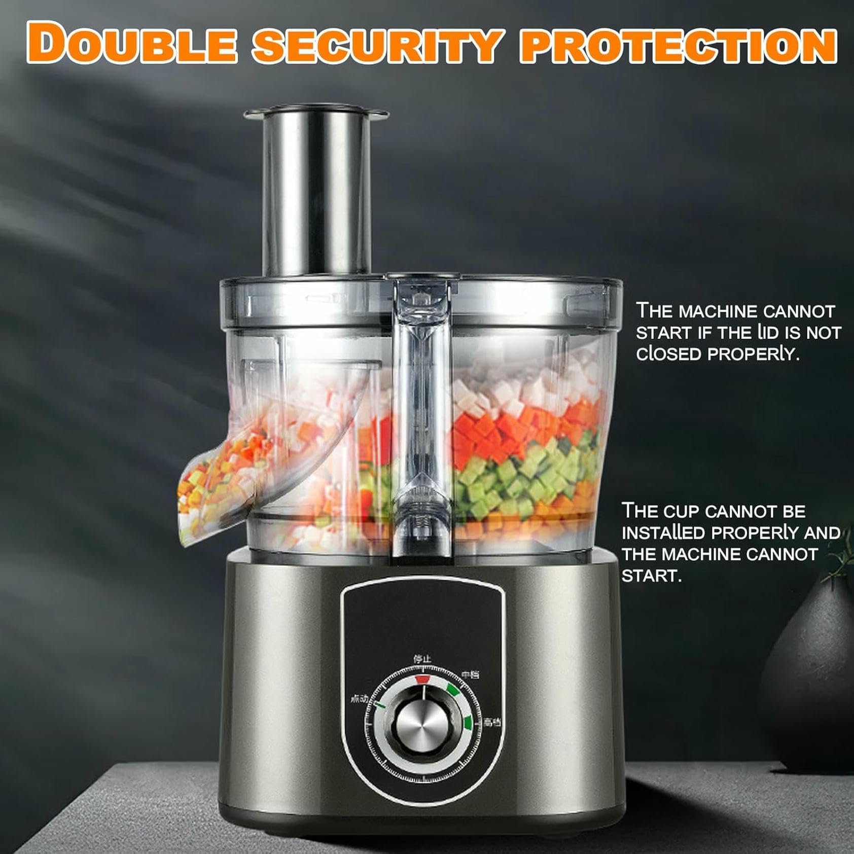 Machine Électrique 2 en 1 pour Couper Les Légumes en Cubes Professionnels, Coupe-Pommes De Terre Frites, Grand Robot Culinaire, Coupe-Fruits