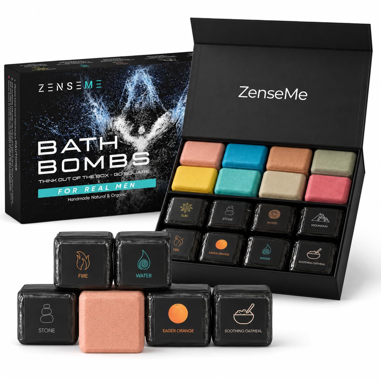 Amazon.com: Bath Bombs for Men - Gift Set of 8 Scented Organic