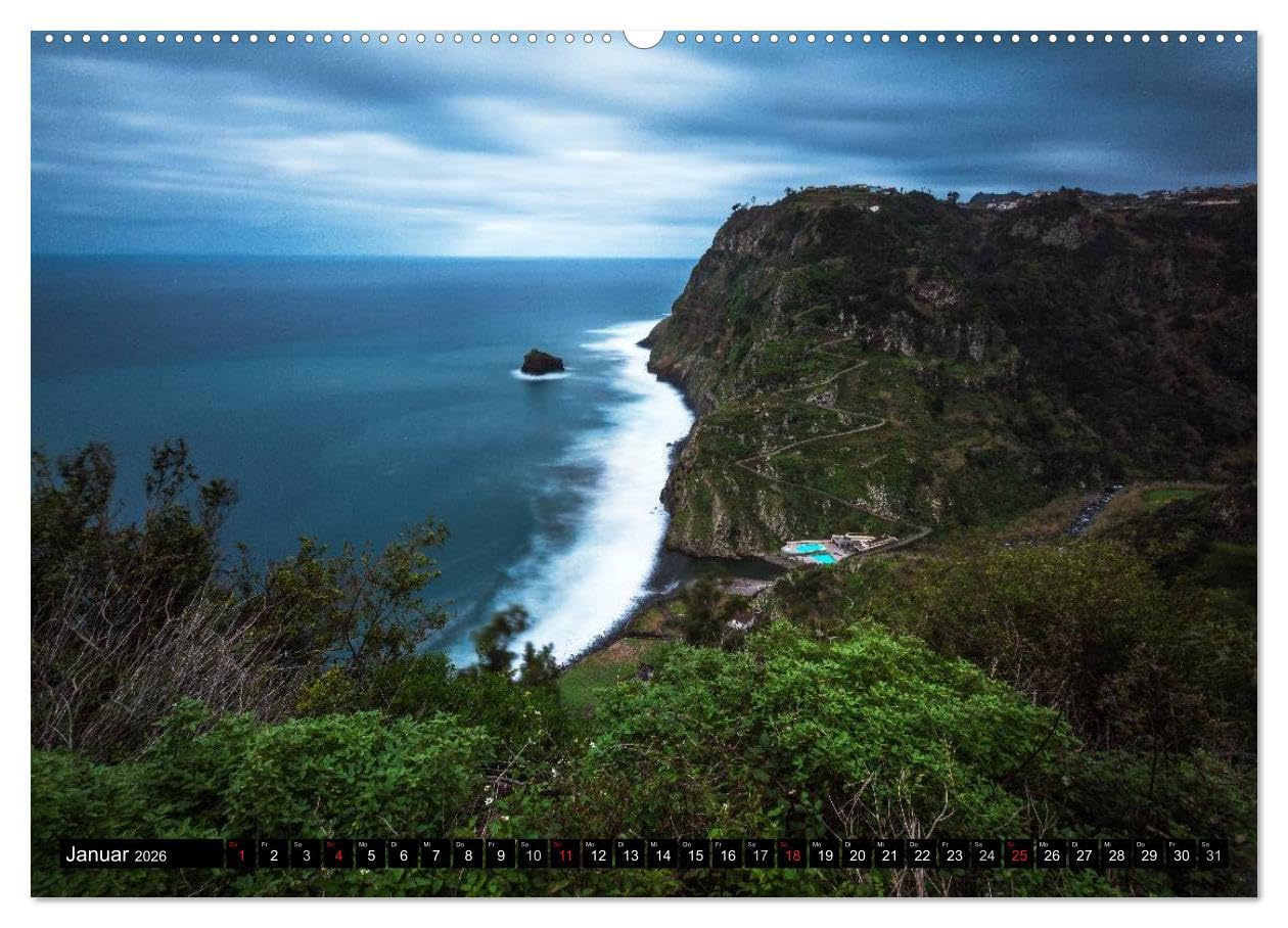 Madeira - Eine Perle des Atlantiks (Wandkalender 2026 DIN A2 quer), CALVENDO Monatskalender: Madeira - Die Blumeninsel im Atlantik als dekorativer Kalender (CALVENDO Orte)