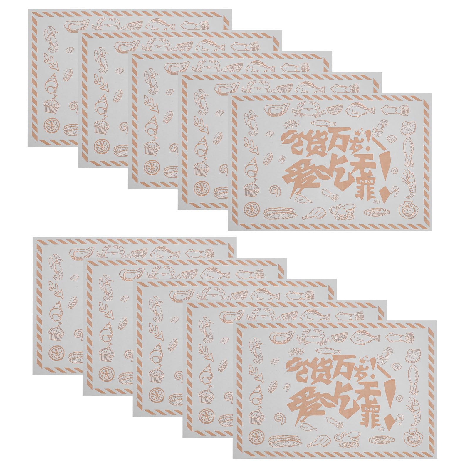 Lot de 500 Feuilles de Papier Sulfurisé Alimentaire Résistant à L'huile Surface Lisse, pour Friteuse à Air et Service Traiteur