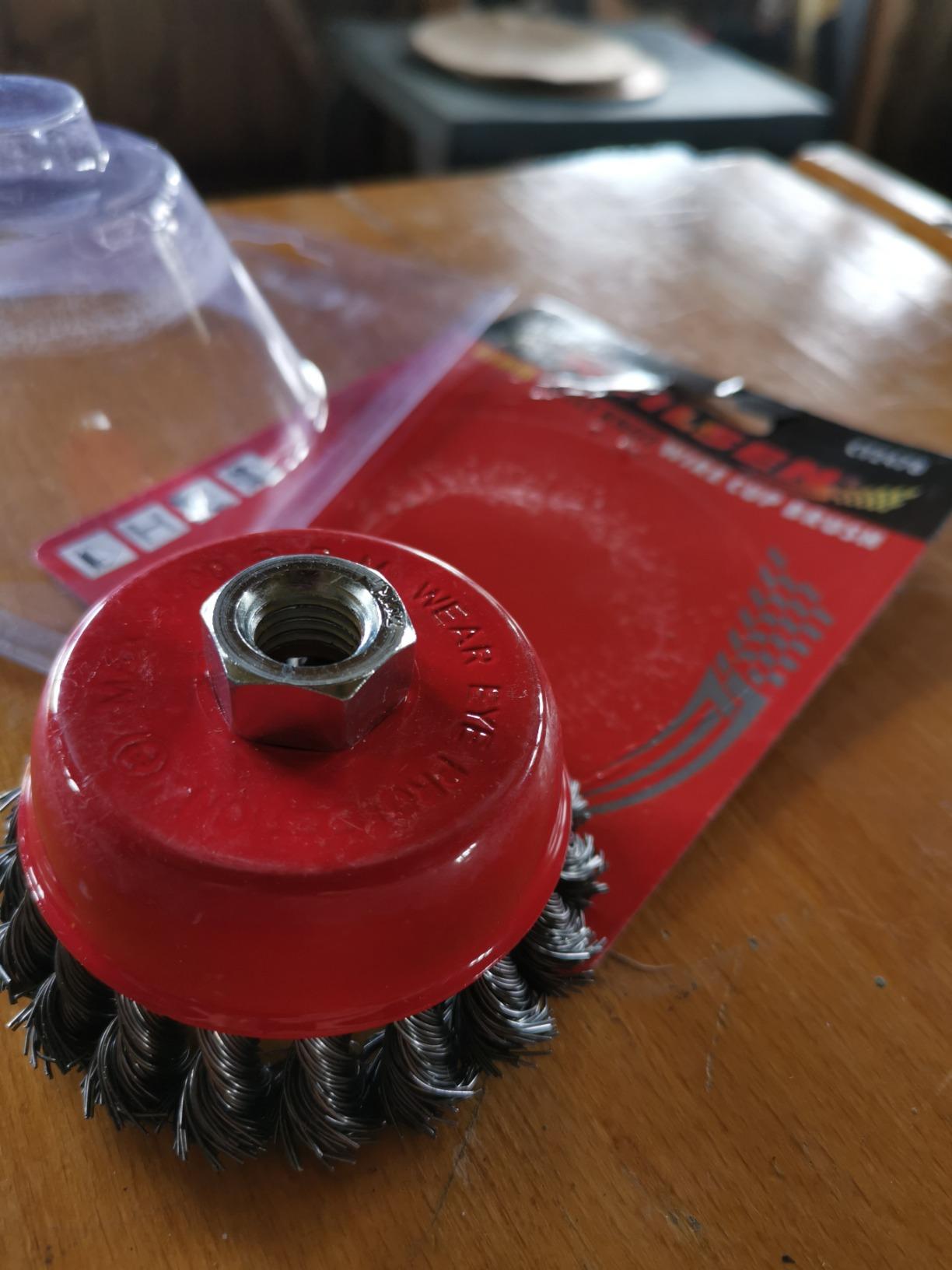 Silverline 244983 Rotary Steel Twist-Knot Cup Brush - 75mm For Rust & Paint Removal (6mm Shank) - View #8