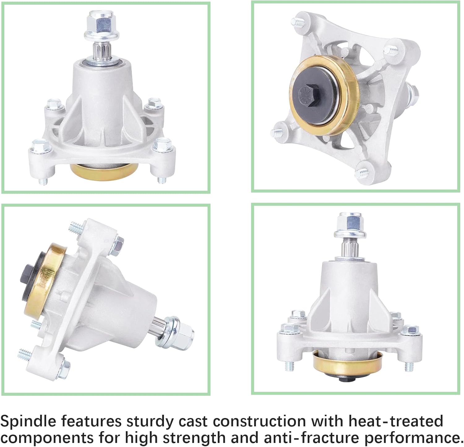 52" Mower Deck Rebuild Kit for Hustler Dash Raptor Limited Includes 3 Spindle 604214, 3 High Lift Blade 795526 603995, 3 Pulley 603988, 1 Be lt GX21395