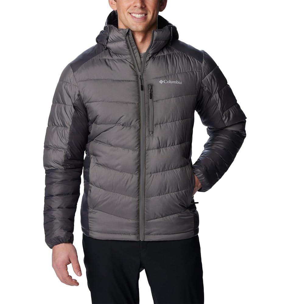 Columbia Men's Labyrinth Loop Hooded Jacket, City Grey/Shark