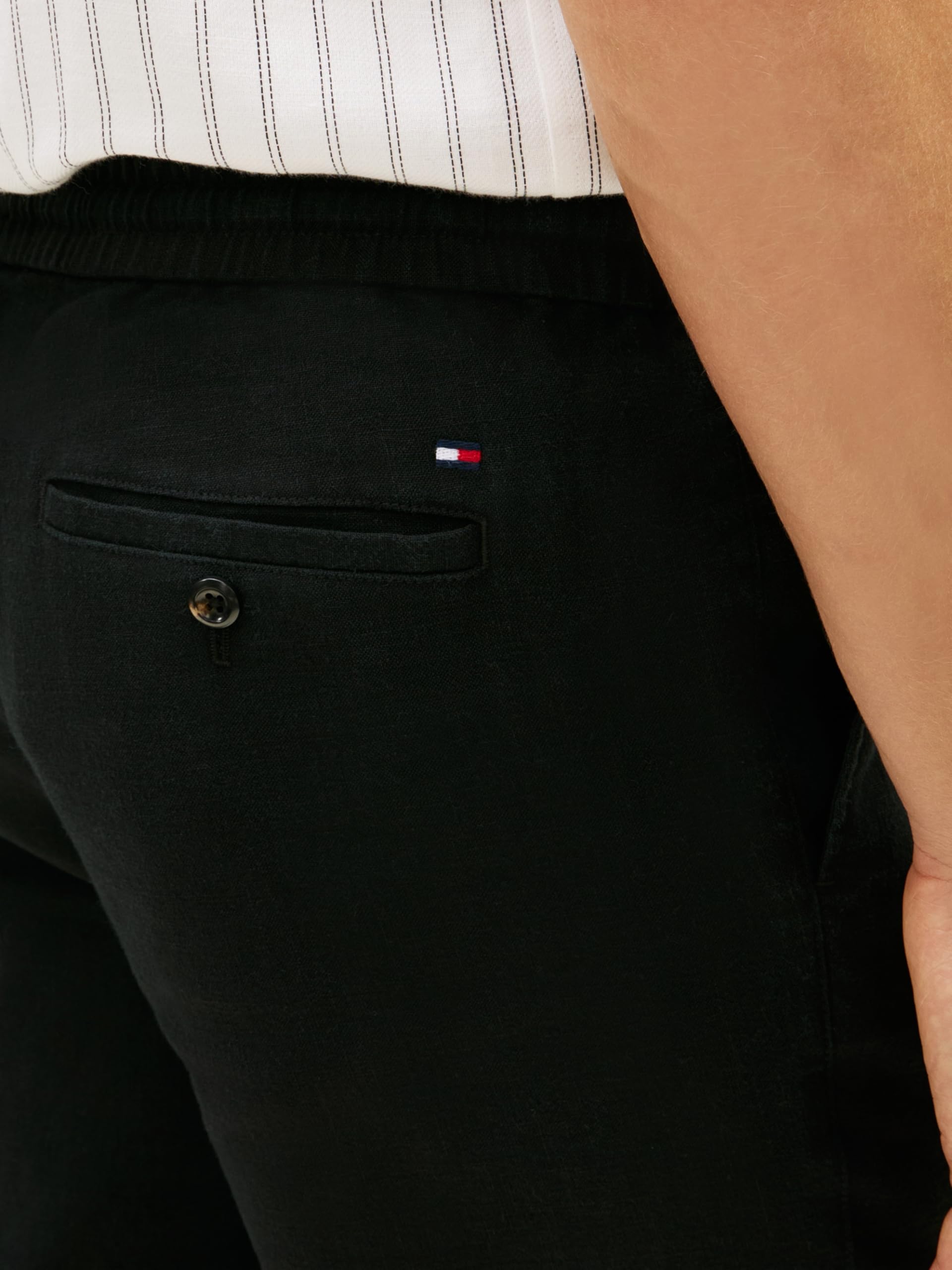 Tommy Hilfiger Herren Chino Harlem Po Sorona Linen Mw0mw42336