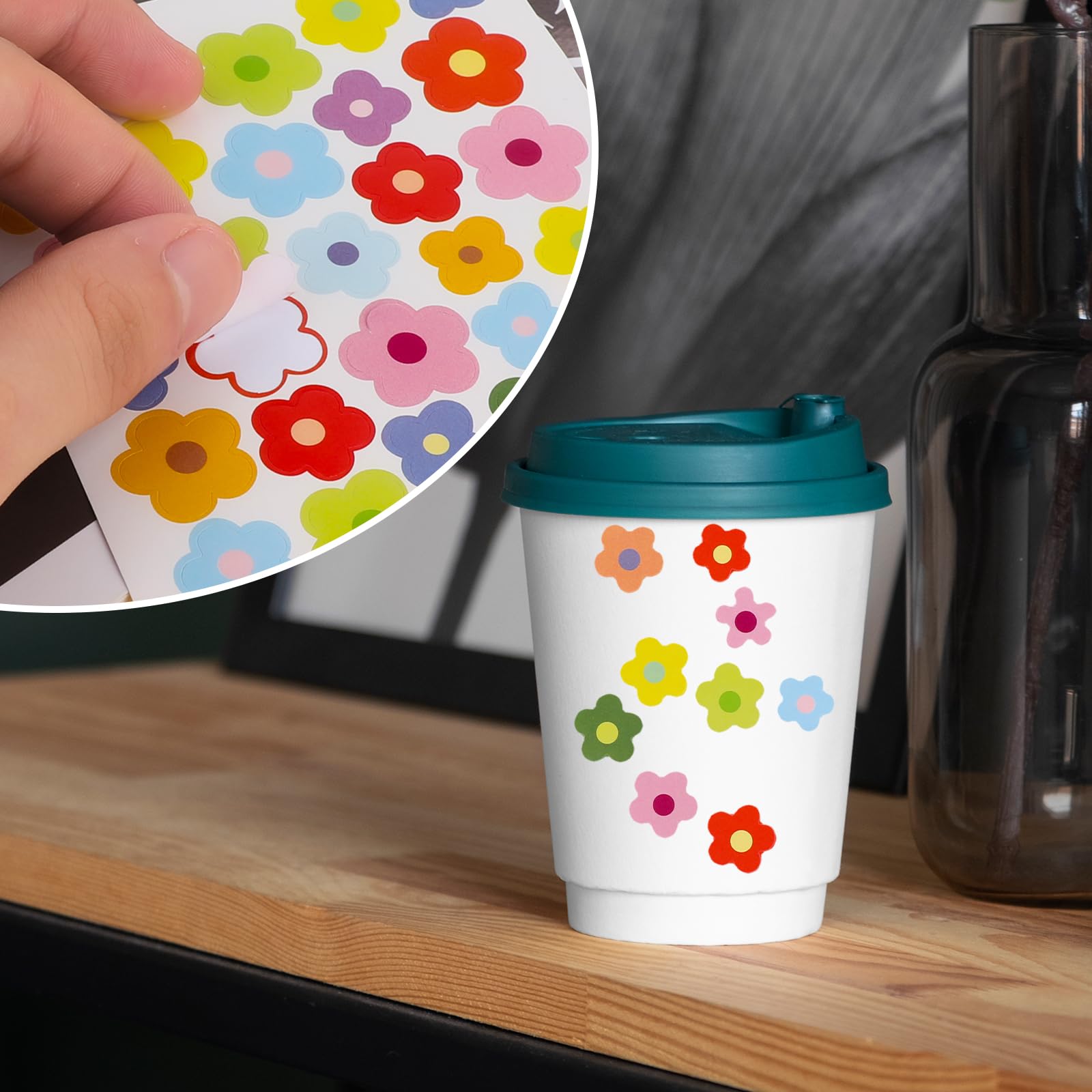780 Stück Blümchen Zum Kleben Blumensticker Klein Produktbild-Vorschau 6
