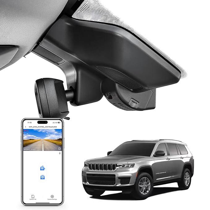 Mangoal 4K Dash Cam for Gen5 Grand Cherokee