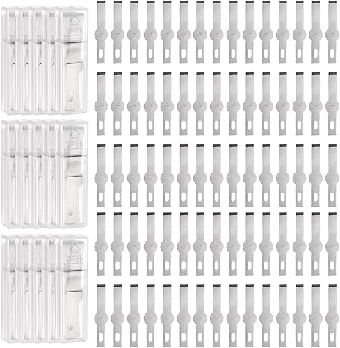 HARFINGTON 40 cuchillas de repuesto para cuchillos Exacto #17, cuchillas de repuesto de precisión Exacto, cuchillas de repuesto para bricolaje,