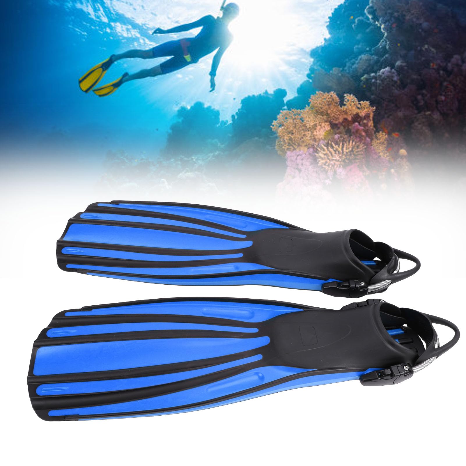 Tonysa Tauchflossen Zum Schnorcheln, Verstellbare Schwimmflossen mit Offenem Absatz und Nahtlosem Design, Kurze Flossenblätter aus TPR-Material für Erwachsene mit Reisetasche