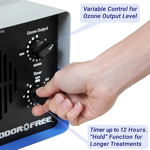 Miniatura 2 de OdorFree Generador de ozono Villa 3000 para eliminar olores eliminar permanentemente los olores de tabaco mascotas y mohosos en su origen trata