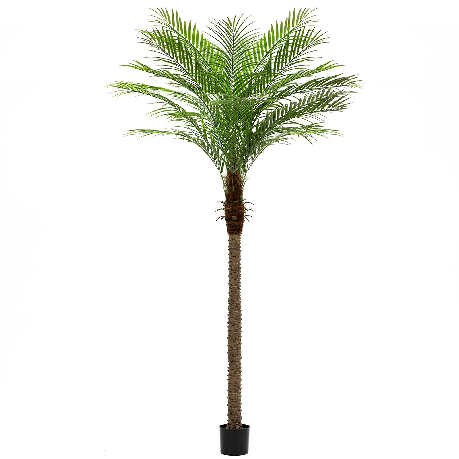 ZEEOZE 240cm Artificial Phoenix Palm Tree Tall Artificial Palm Trees with 18 Adjustable Leaves,Faux Phoenix Palm Plants for Outside Patio Pool Home Office Living Room Yard (1Pcs, 240cm)
