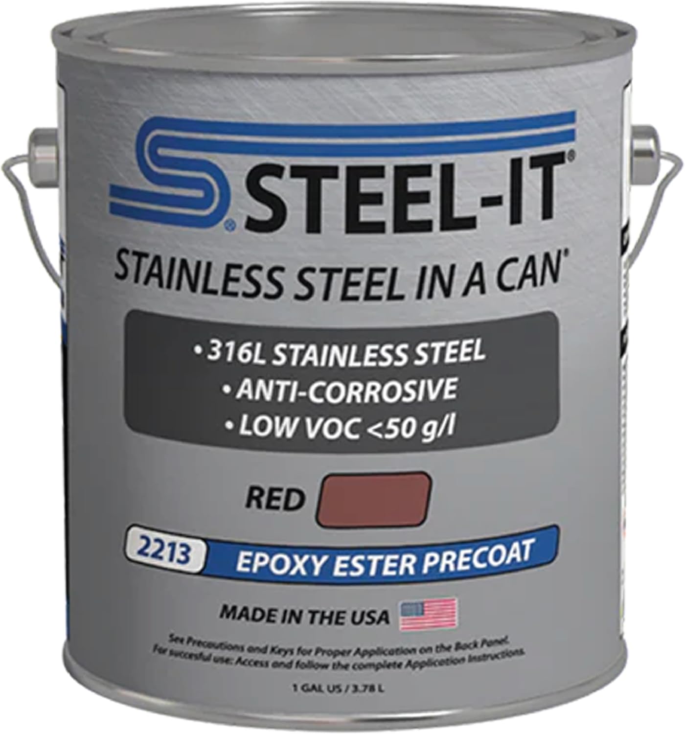 Steel-It 2203Q Alkyd Primer Polyurethane Topcoat - Steel Gray, 1 Quart