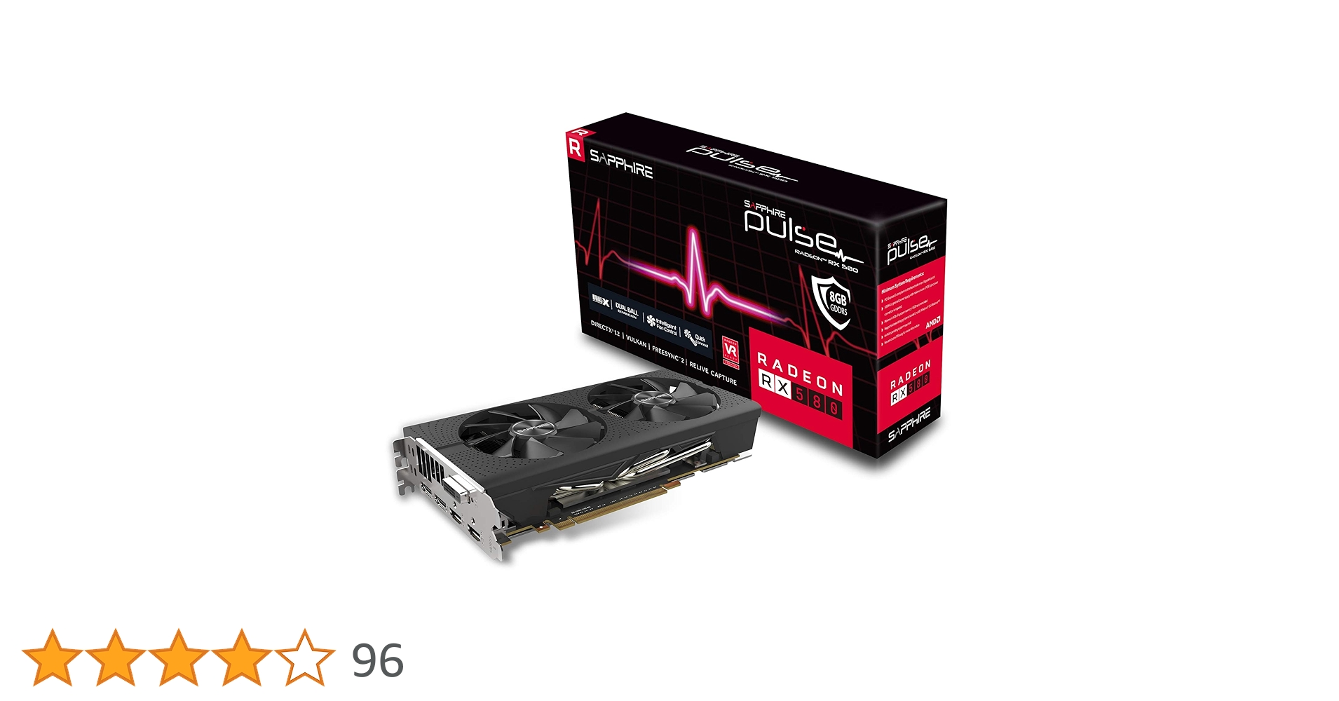 Amazon | SAPPHIRE PULSE RADEON RX 580 8G GDDR5 OC V2