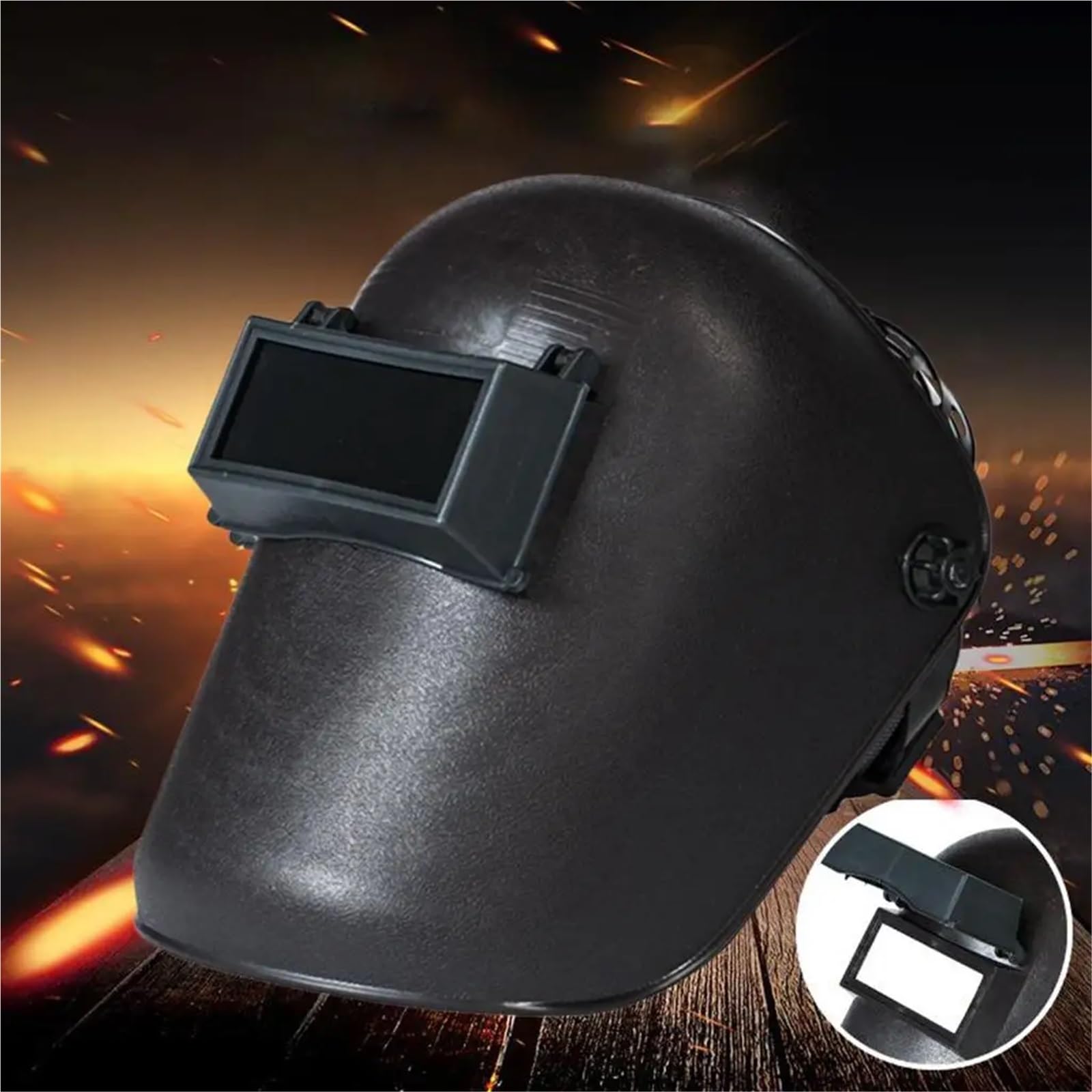 Casque Soudure, Casque de Soudure Masque de soudage, Teinte 8, Cagoule de Protection Rabattable, Casque, Masque Facial Industriel for soudeurs, Outils de Protection de soudage