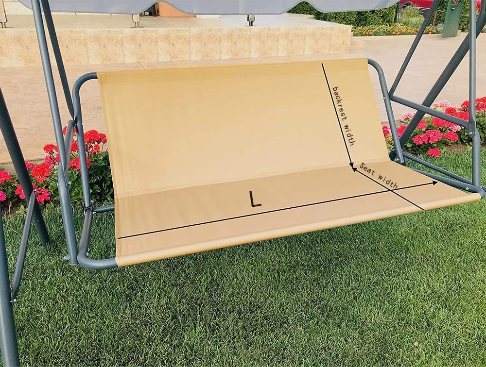 MEELOTOP Schommelbankhoes, 3-4-zits, tuinschommel, afdekzeil, waterdichte beschermhoes, strandstoel, winterbestendig, zware belasting, scheurvast, 600D Oxford-weefsel, beschermhoes - schommel 217 x