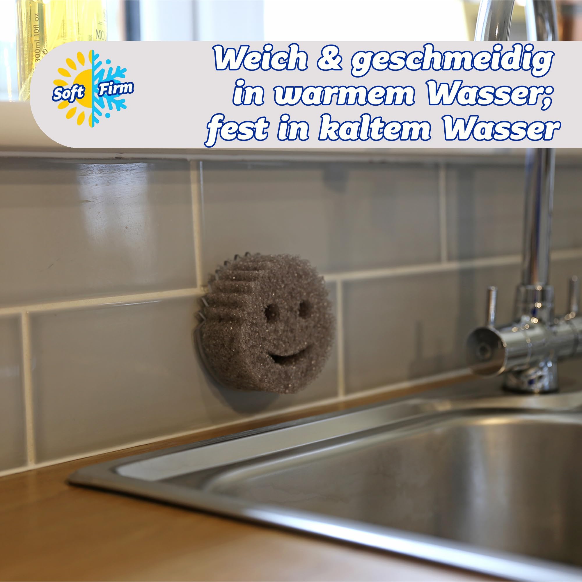 Scrub Daddy Spülschwämme 8er Pack - Smiley Putzschwämme Mit Temperatur-Funktion