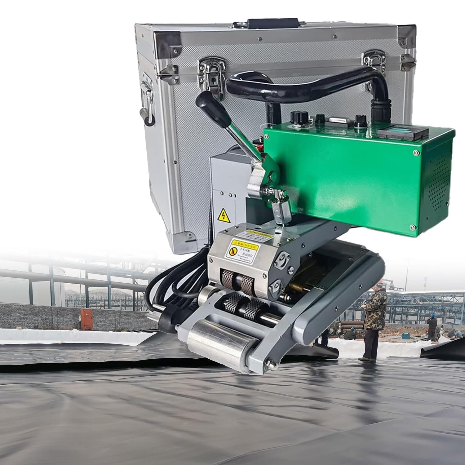 Saldatrice di plastica 2100W per saldatrice a Zeppa Calda di Geomembrana HDPE per Saldatura e sigillatura