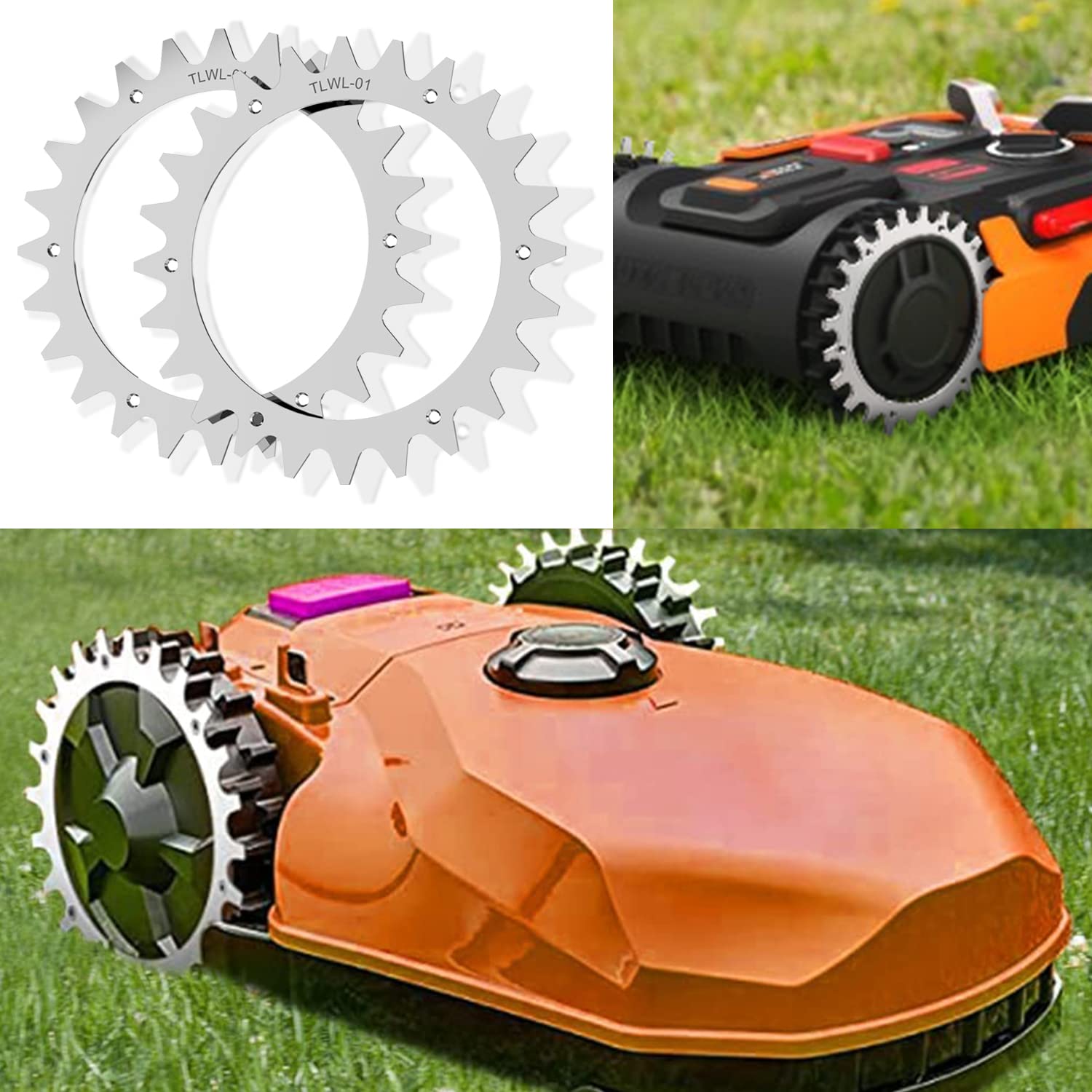 Edelstahl Traktionsspikes Für Landroid Mähroboter – 205mm, Passend Für S/M Modelle