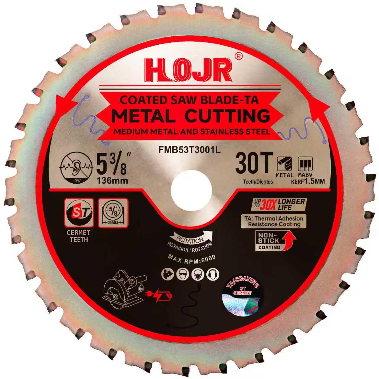 Metal Cutting Circular Saw Blade - 60 Tooth -10 Metal Cutting Circular Saw Blade - 60 Tooth -10