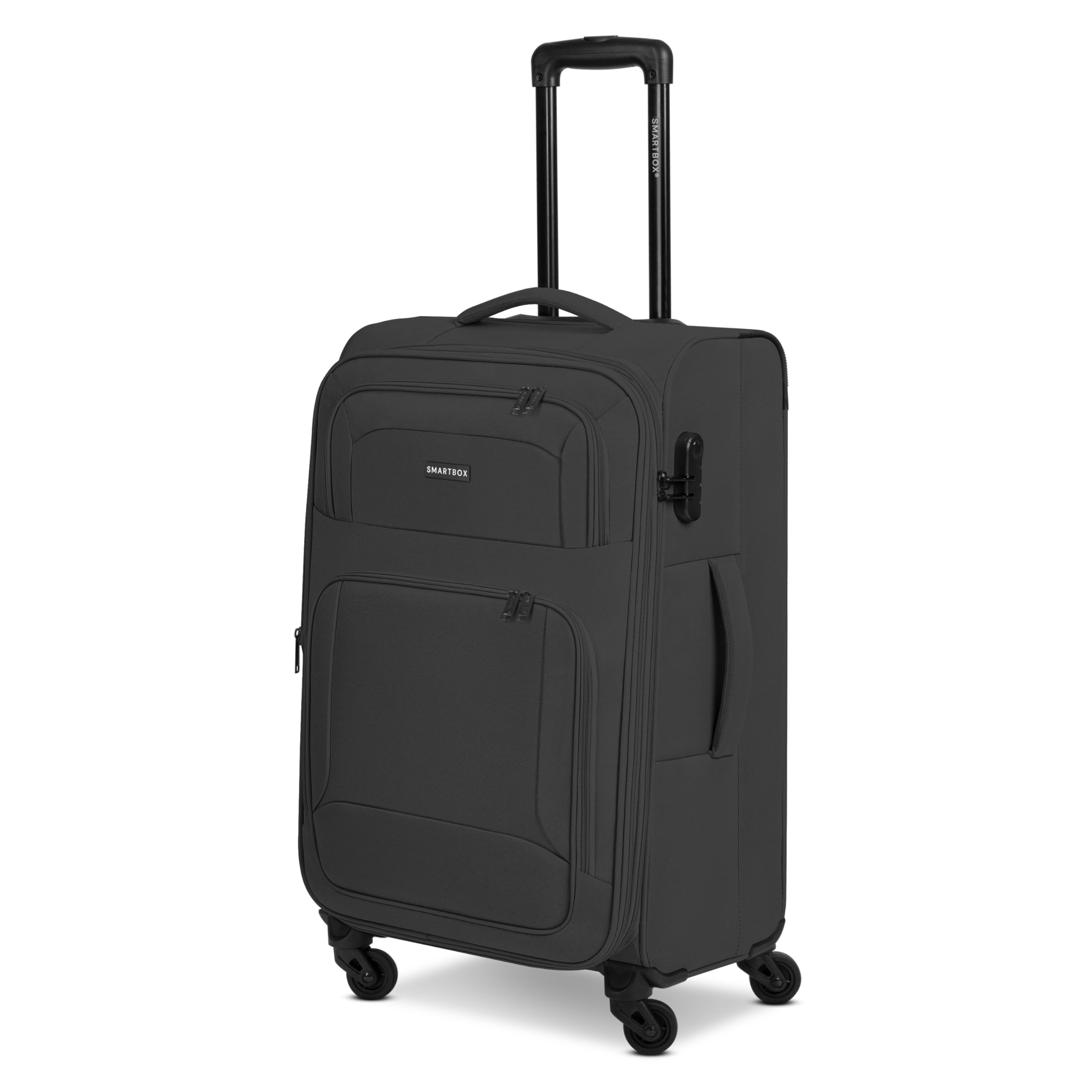 Smartbox valigia media morbida 67 cm trolley da stiva espandibile 4 ruote con lucchetto leggera 3,1 kg Edition 04