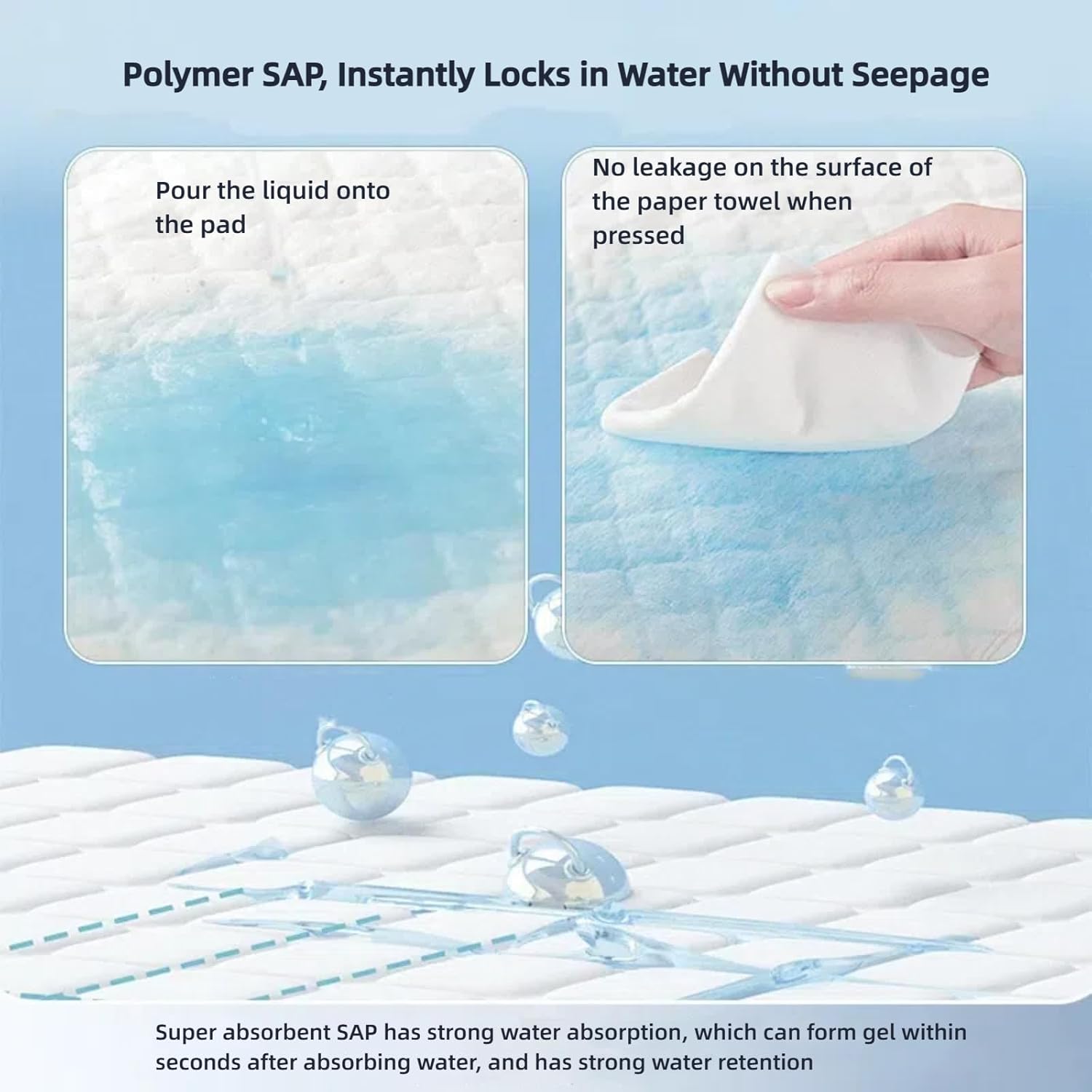 Pee Pads for Dogs XL Puppy Pads 20 Counts Disposable Pads Training for Doggie and Cats Tear-Resistant X-Large Potty Pads for Indoor Outdoor