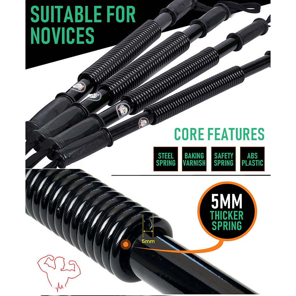 Power Twister Bar 20-60KG Spring Chest Expander Arm Expander