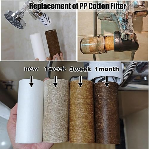 Miniatura 5 de Miniwell Sistema de filtro de ducha L700-B01 - Purifica el agua, reduce el agua dura y el cloro, suaviza la piel y el cabello  Filtro de baño para