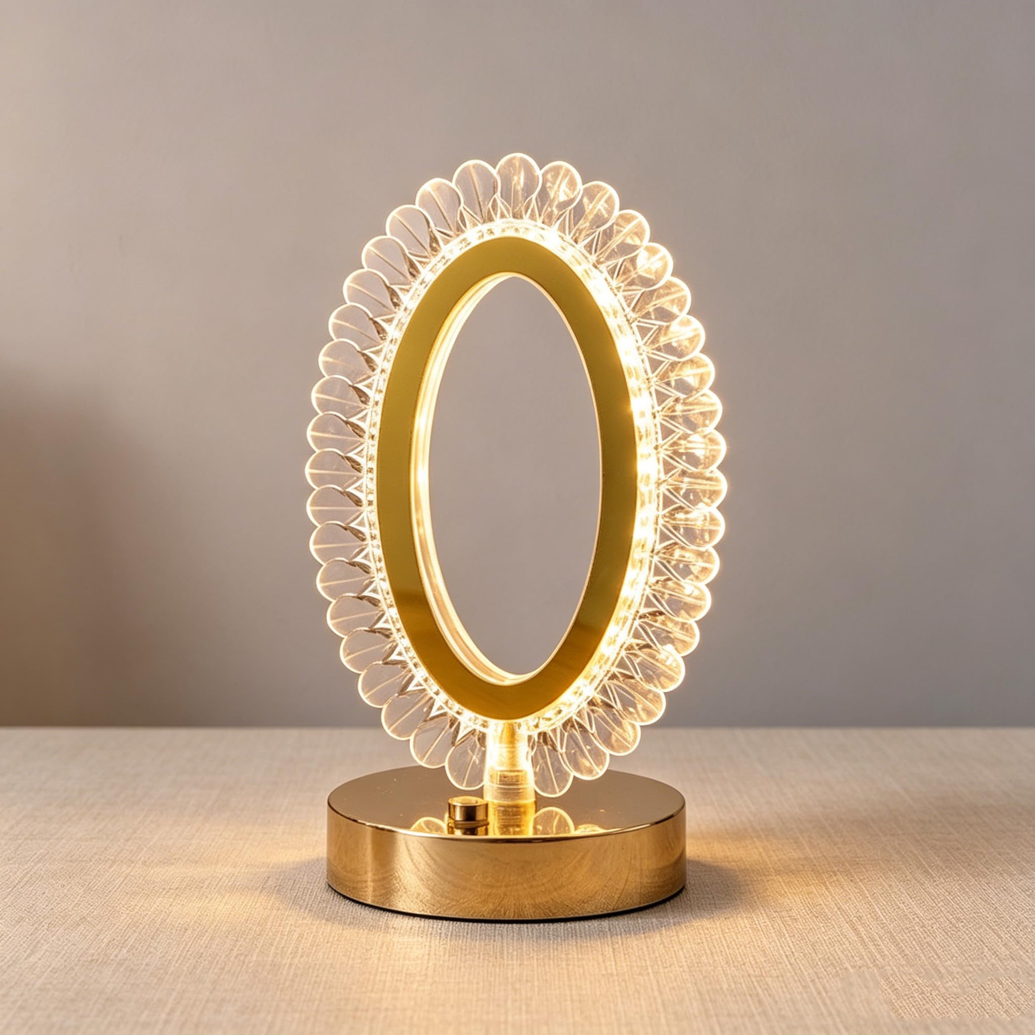 Maimeili Diamond Crystal Table Lamp Stepless Dimmable Desk Lamp — image 1