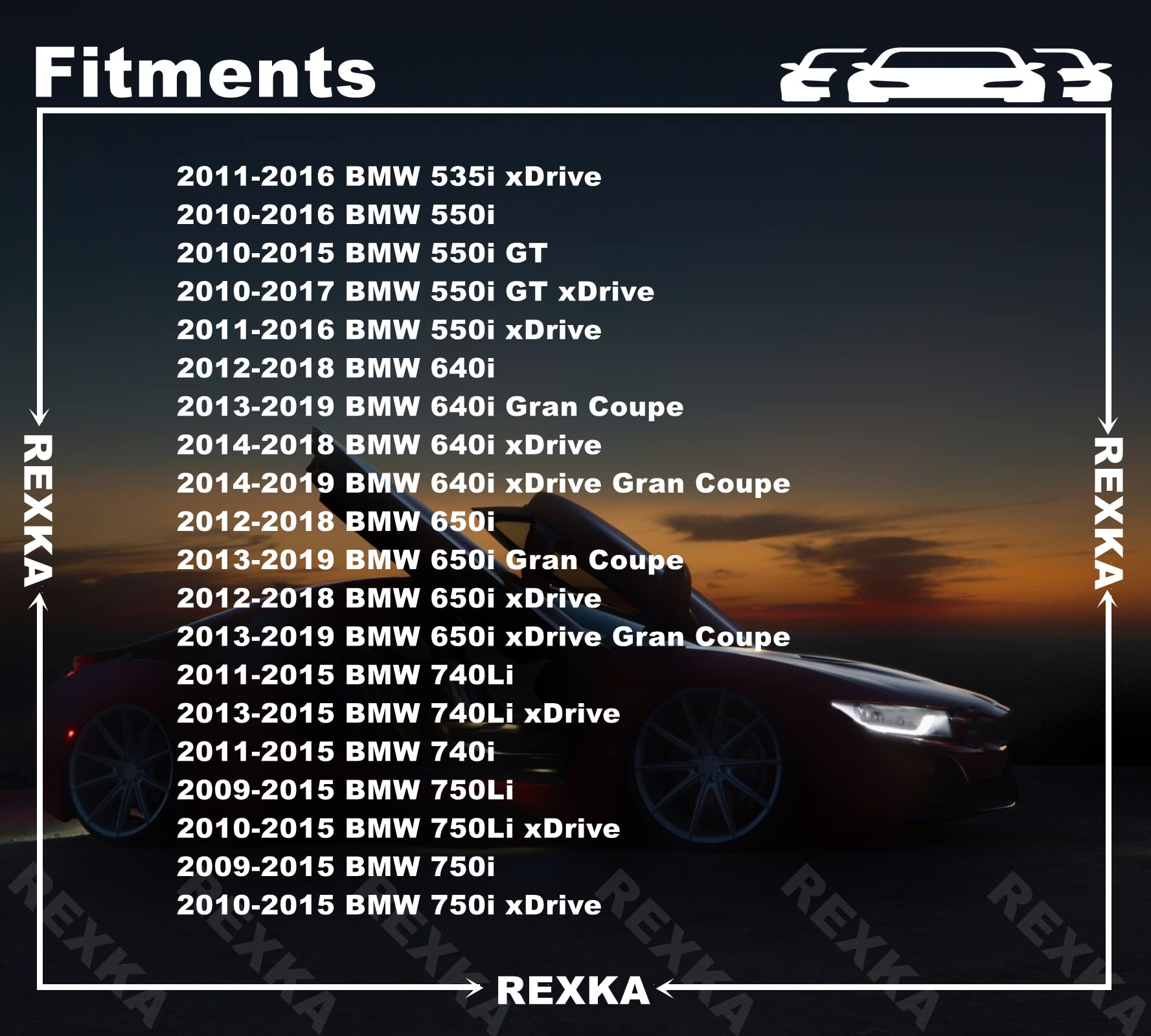 Amazon.com: Rexka 10pcs Bumper Cover Splash Shield Door Panel  