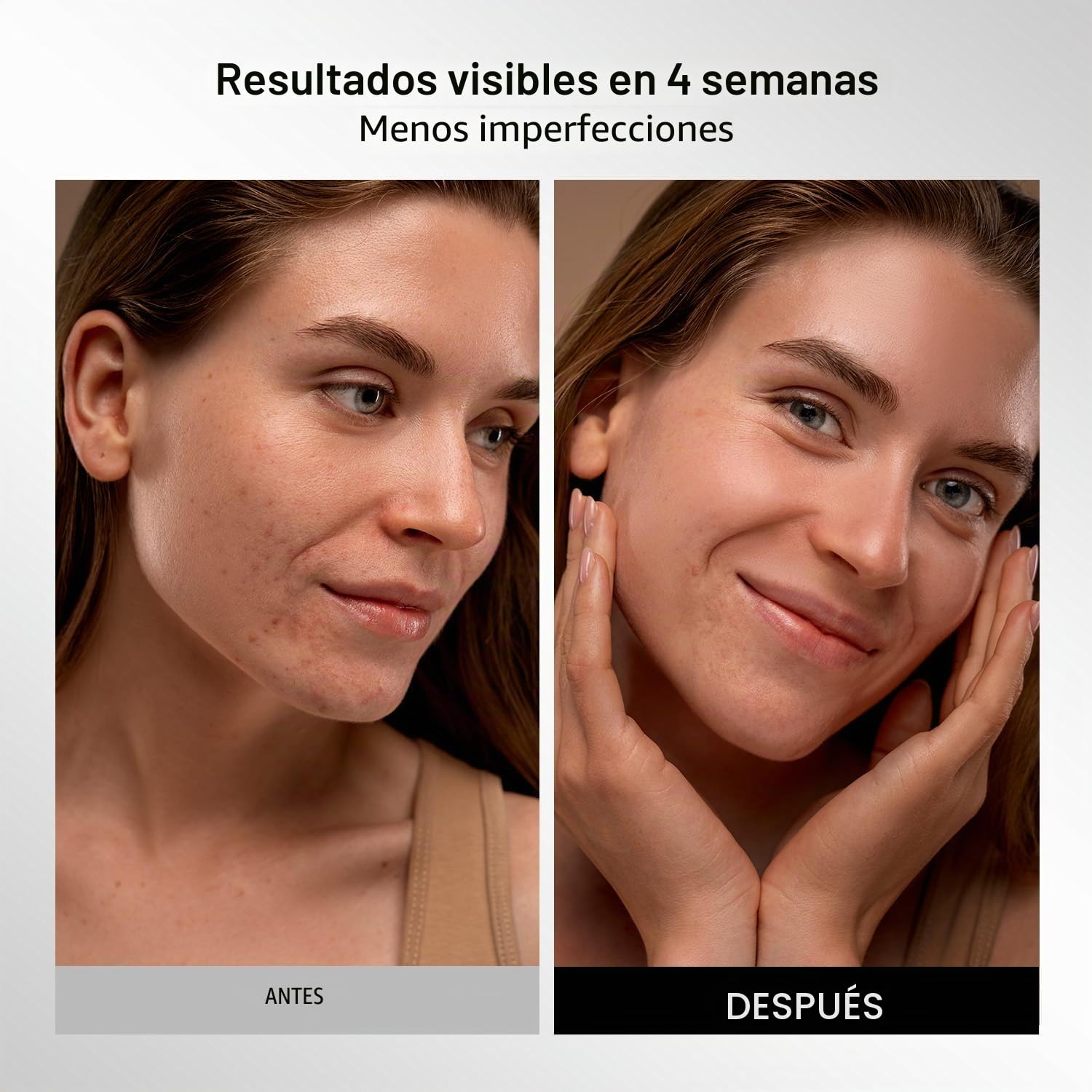 INIA GLOW Máscara LED Facial y Cuello, Luz Roja, Amarilla y Azul, 4 Modos | Cobertura total rostro y cuello, Batería recargable, Temporizador 10–30 min, Apagado automático, Rutina cuidado en casa