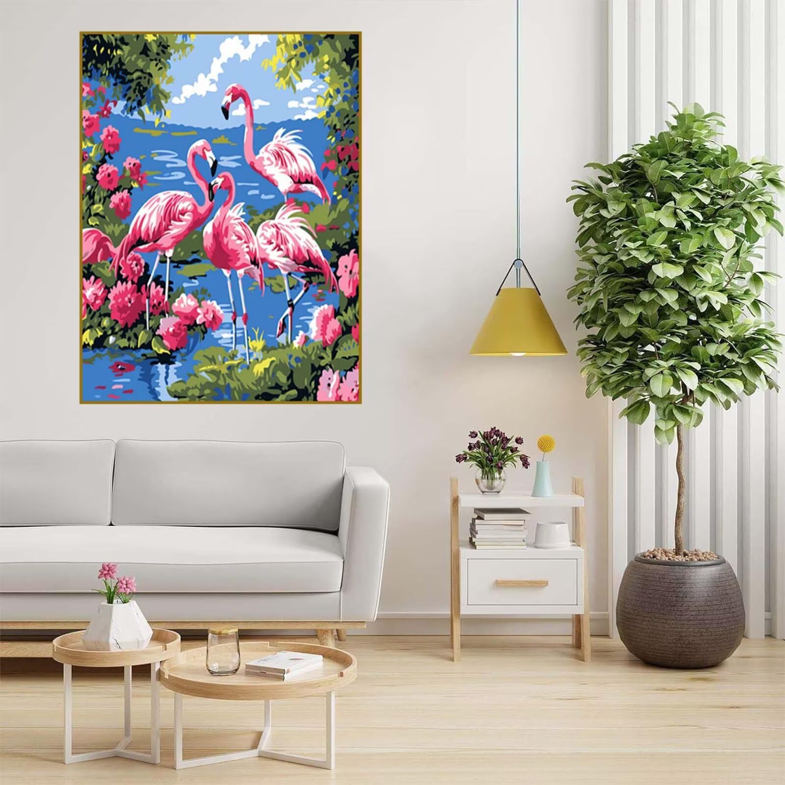 Diamond Painting Anlage Malen Nach Zahlen Erwachsene, 5D Diamant Painting Bilder Kran Diamond-painting Mosaikherstellung Bastelset Kinder ab 6 Jahre, Deko Wohnzimmer, Mädchen Geschenke 80x110cm 6X-687